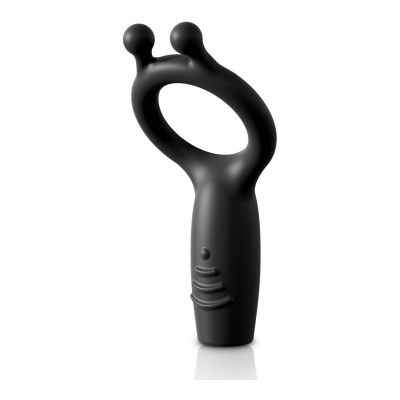 Vibrating Silicone Super C Ring Black Silicone Penis Ring