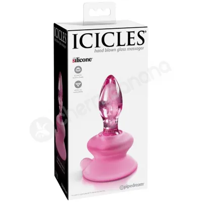 Icicles 90 Glass Massager With Suction Cup Base