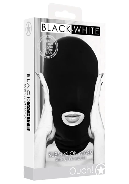 Ouch Submission Mask with Open Mouth