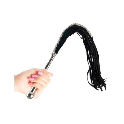 Beaded Metal Flogger Silver
