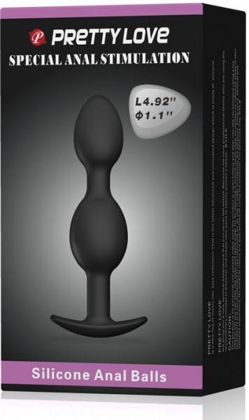 4.9" Dual Ball Style Butt Plug
