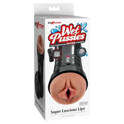 Wet Pussies Super Luscious Lips Self Lubricating Stroker Brown