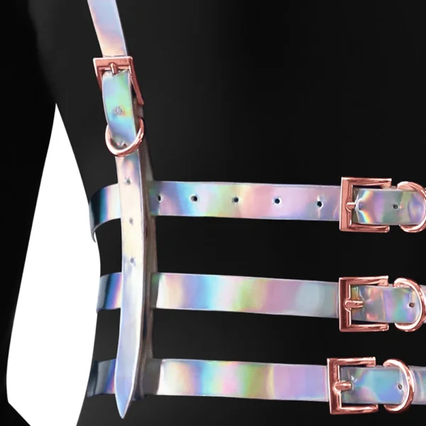 Cosmo Bewitch Chest Harness Small / Medium - Rainbow