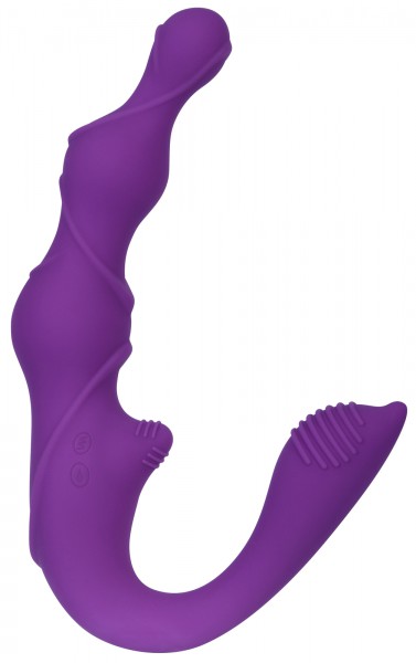 6'' Vibrating Strapless Strap On