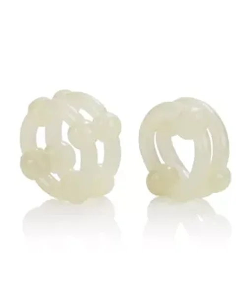 Island Rings Double Stackers Glow In The Dark - White — image 8 of 8