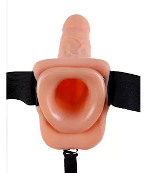 Fetish Fantasy Series 7 Inch Hollow Strap-on With Balls - Flesh — image 9 of 9