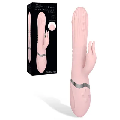 Adam and Eve 9 Eve s Thrusting Rabbit Vibrator with Orgasmic Beads