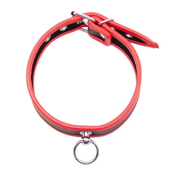 Love In Leather Padded Faux Leather Collar