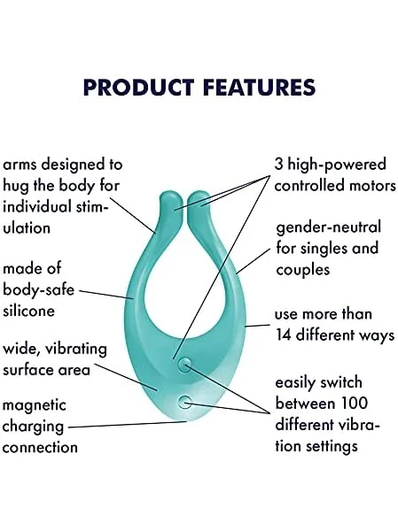Satisfyer Partner Multifun 1 in Turquoise Green