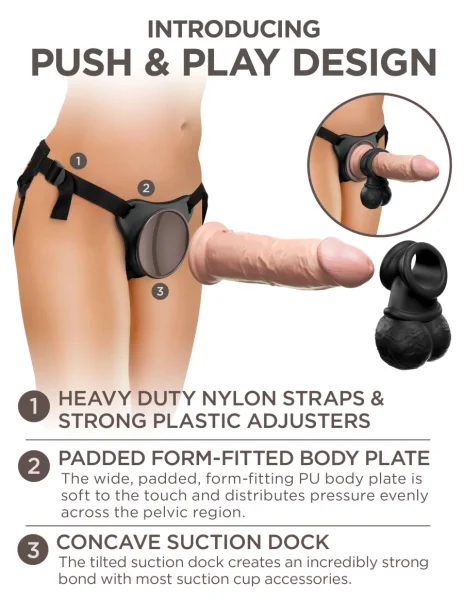 Pipedream King Cock Elite Deluxe Silicone Body Dock Kit — image 6 of 6