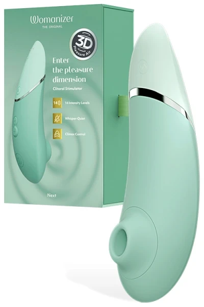 Womanizer Next 7.6" 3D Pleasure Air Clitoral Stimulator with Autopilot & Smart Silence