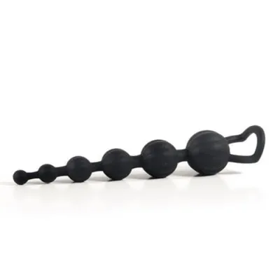 Adam and Eve Silicone Butt Bead Black