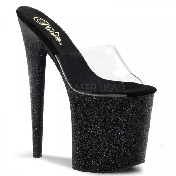 FLAMINGO-801SDG - 8" Heel, 4" PF Slide Featuring Glitter Covered Bottom — image 5 of 8