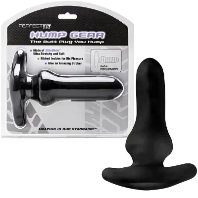 Perfect Fit Hump Gear Penetration Butt Plug Black