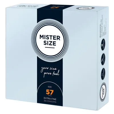 Mister Size 57mm Your Size Pure Feel Condoms 36 Pack