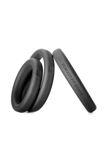 Perfect Fit Xact-Fit Silicone Cock Rings 3-Packs Incremental Sizes