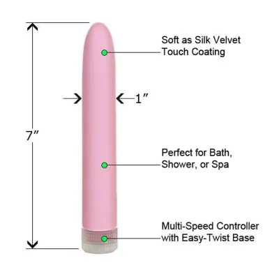 Doc Johnson Velvet Touch Vibe 7 inch Pink