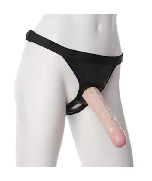 Vac-u-lock 8 Inch Classic Dong With Ultra Harness - White - 8 Inch — image 2 of 2