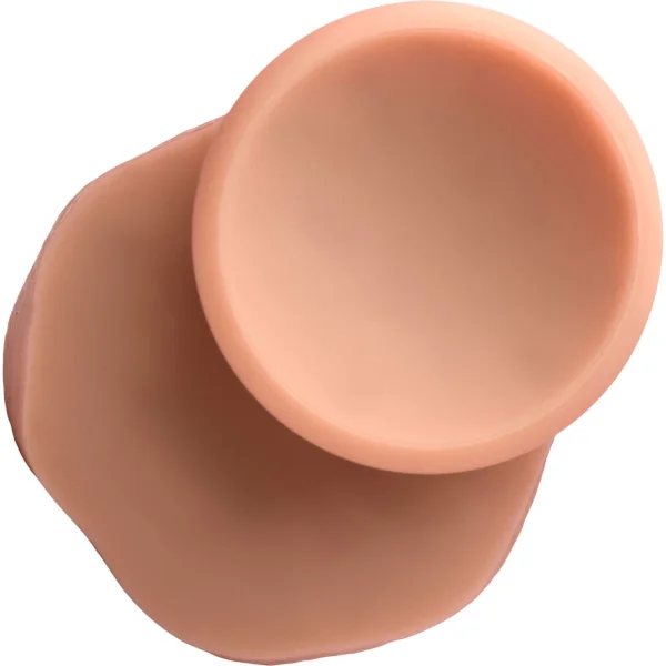 Jock Dual Density 8.5" Realistic Silicone Suction Cup Dildo With Balls - Vanilla