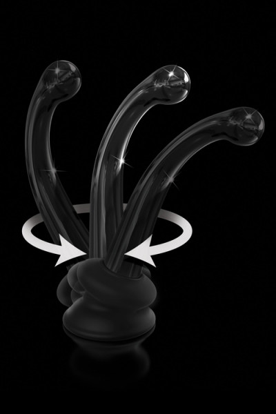 Pipedream 6.1" Curved Glass Wand Massager