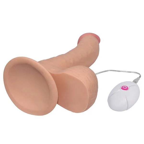 Lovetoy The Ultra Soft Dude 8.8 Inch Vibrating Curved Dildo