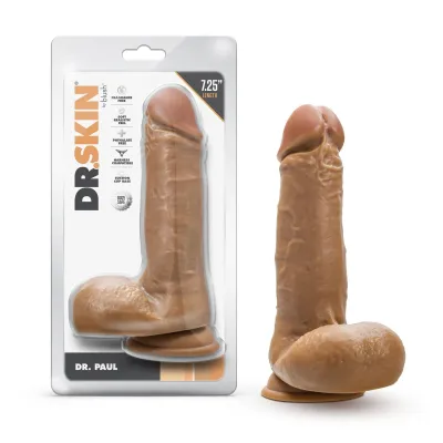 Dr Skin Dr Paul 7 25 Inch Dildo With Balls Tan