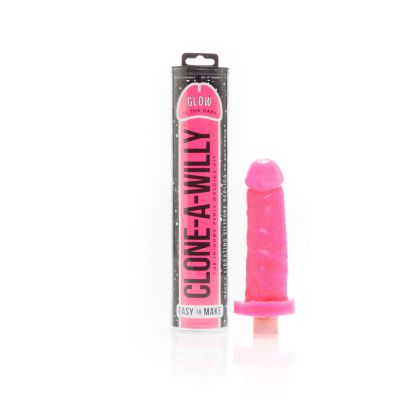 Clone a Willy Glow in the Dark Hot Pink