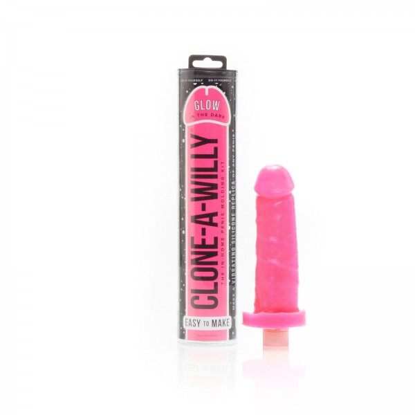 Clone a Willy Glow in the Dark Hot Pink