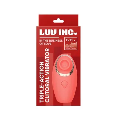 Luv Inc Tv11 Triple action Clitoral Vibrator Coral