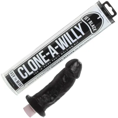 Clone A Willy Make Your Own Vibrating Silicone Dildo Jet Black