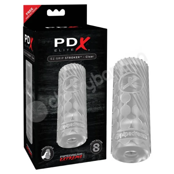 PDX Elite Clear EZ Grip Stroker