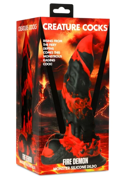 Creature Cocks -  Fire Demon Monster Silicone Dildo
