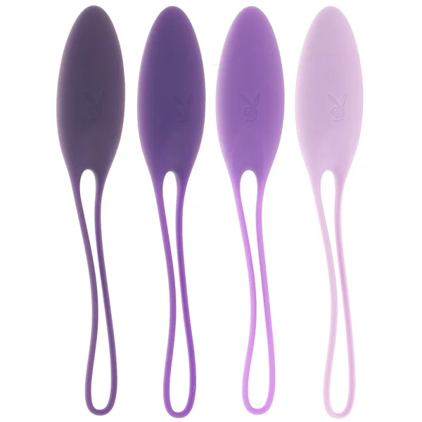 Playboy Pleasure Put In Work Silicone Kegel Ball 4 Piece Set