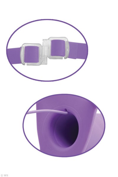 Pipedream Elite 6" Hollow Vibrating Strap-On