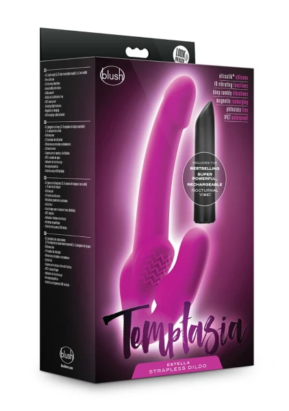 Blush Temptasia Estella Strapless Vibrating Dildo by Blush Novelties
