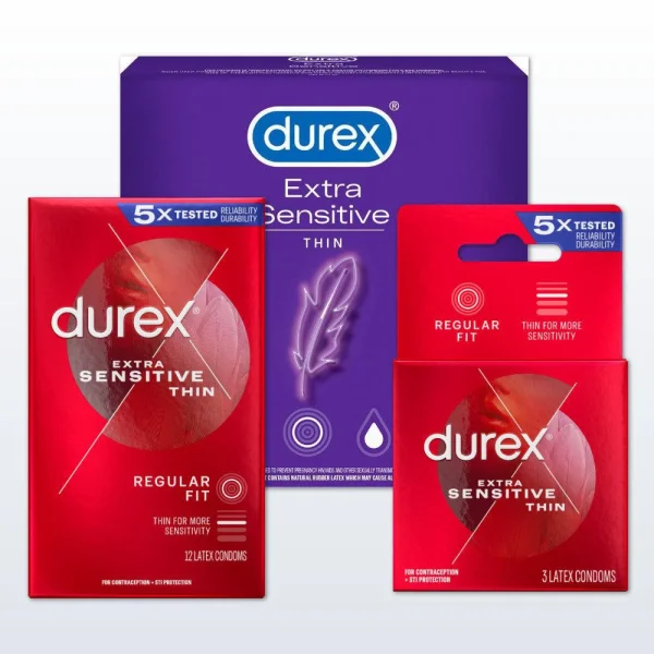 Durex Extra Sensitive Super Thin Condoms | 12-Pack — image 2 of 6