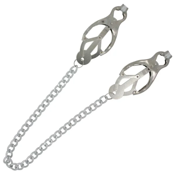 Chained Metal Clover Nipple Clamps