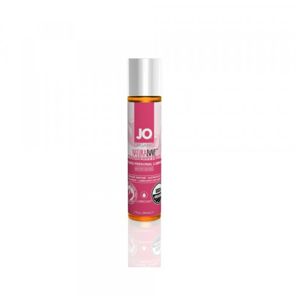 Jo Usda Organic - Strawberry - Lubricant (water-based) 1 Fl Oz / 30 Ml
