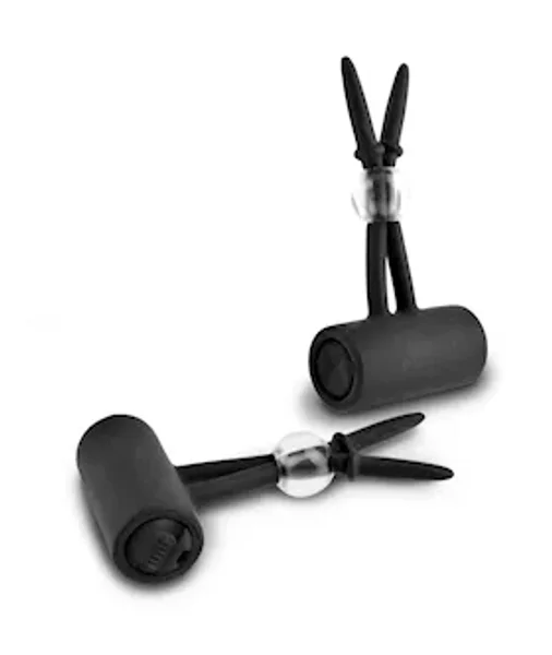 Fetish Fantasy Limited Edition Vibrating Silicone Nipple Lassos - Black — image 5 of 8