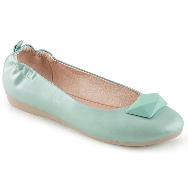 Round Toe Foldable Flats W/ Geometric Adornment — image 9 of 12