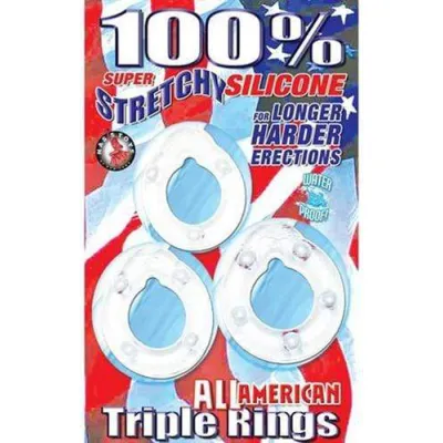 All American Triple Rings Clear