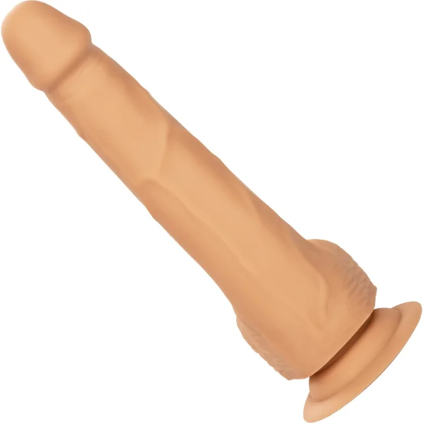 Silicone Studs Realistic 8" Suction Cup Dildo - Vanilla