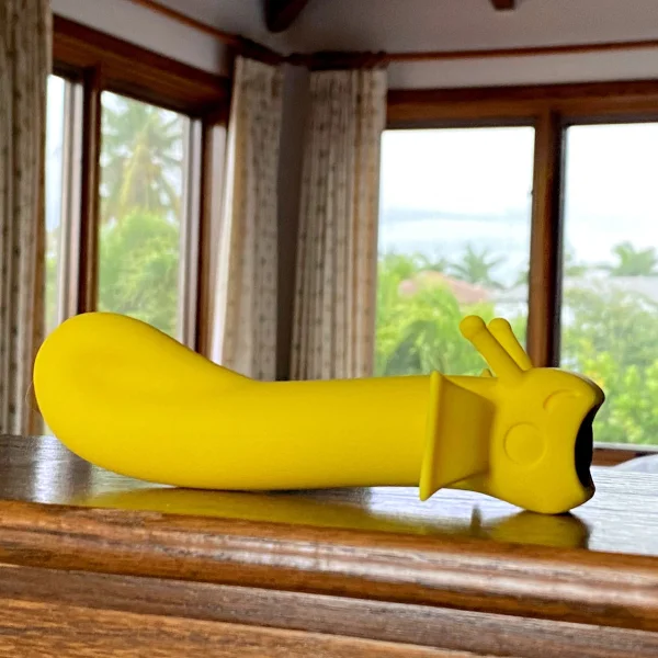 Sunshine Shimmer Silicone Rechargeable G-Spot Vibrator By Cute Little Fuckers - Sunshine Yellow