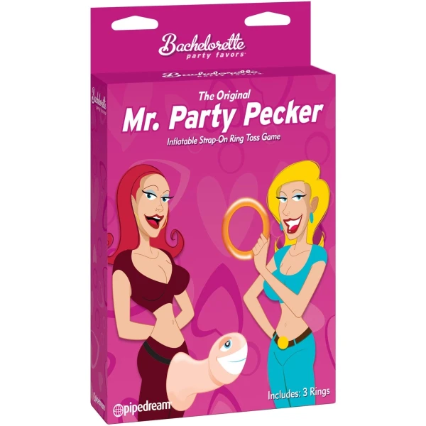 Mr Party Pecker Inflatable Strap On Ring Toss Game