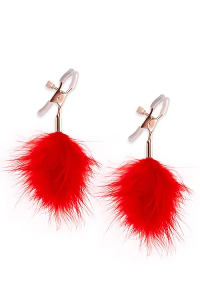 nsnovelties Bound Adjustable Nipple Clamps with Feathers