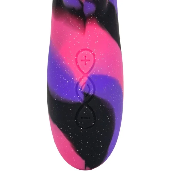 Bondara Galaxy Glitter Silicone 10 Function Rabbit Vibrator — image 4 of 6