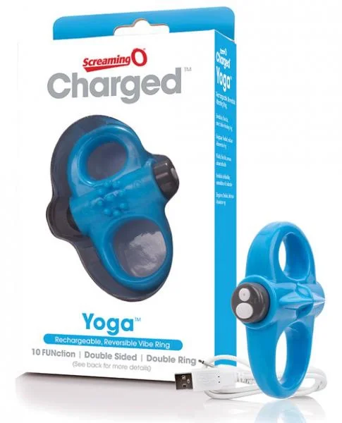 Screaming O Charged Yoga Vibrating Ring Blue — image 7 of 8