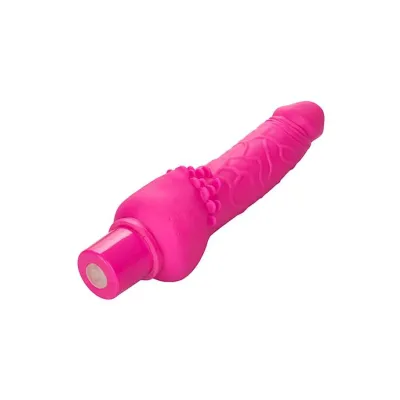 Rechargeable Power Stud Cliterrific Vibrating Dildo Pink 7 5 Inch