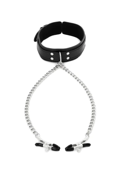Collar with nipple clamps