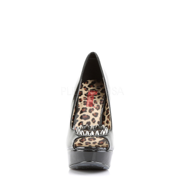 5 1/4 inches Heel, 1 1/4 inches PF Peep Toe Cutout Pump w/Spikes Detail — image 10 of 12